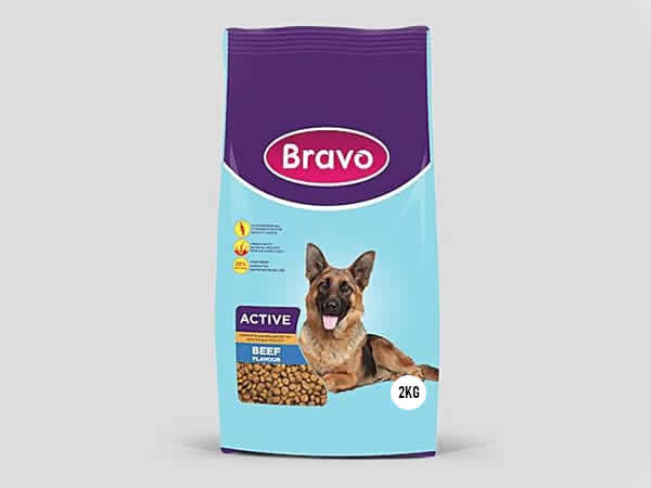 Bravo Active Dog Food 2kg – Beef Flavour